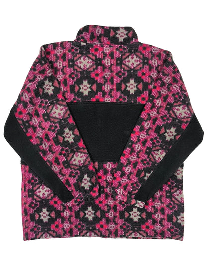 Vintage 90s Unisex Geometric Fleece Half-Zip Pullover