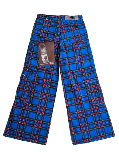 Deadstock STUKA Y2K Wide Leg / Baggy Tartan Corduroy Cargo Pants
90s – Early 2000s Original Streetwear