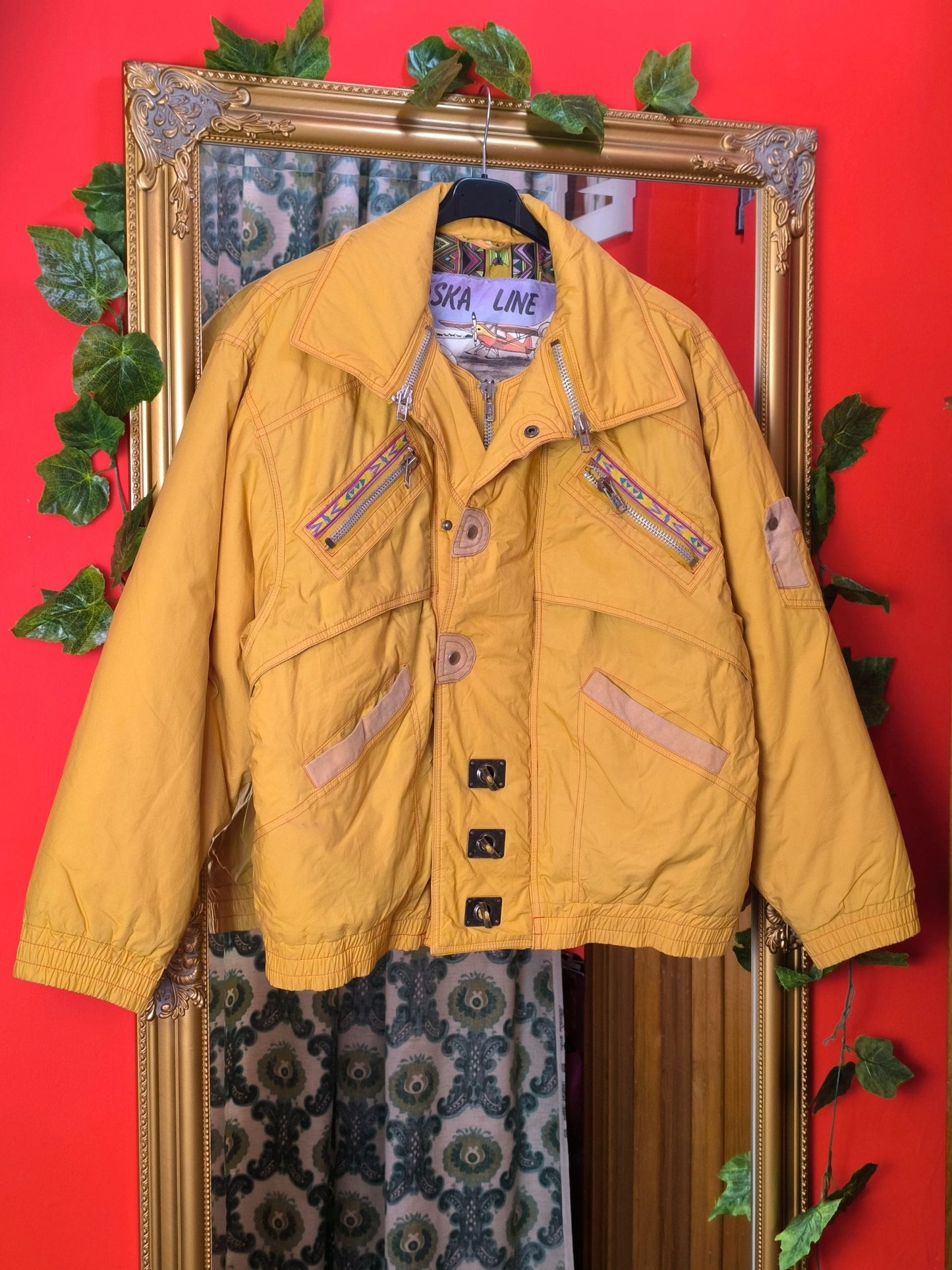 Vintage Alaska Line “Cougar” Expedition Jacket – Mustard Cotton, Late 80s