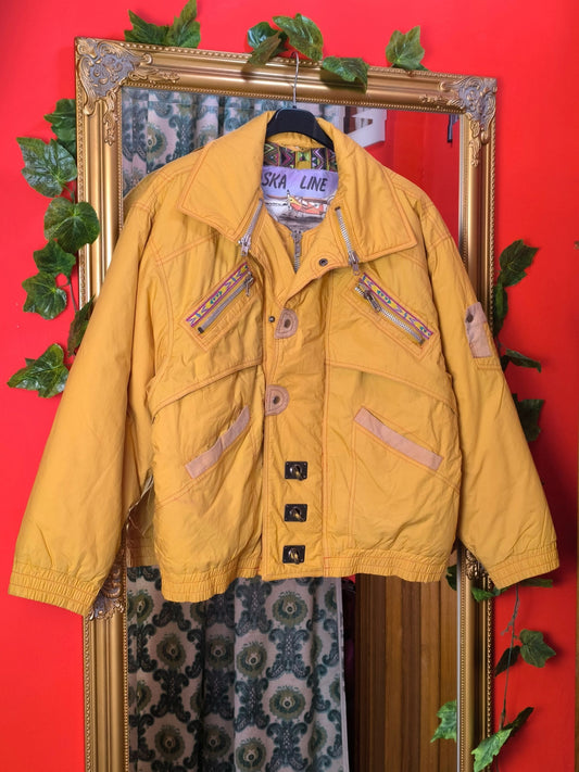 Vintage Alaska Line “Cougar” Expedition Jacket – Mustard Cotton, Late 80s