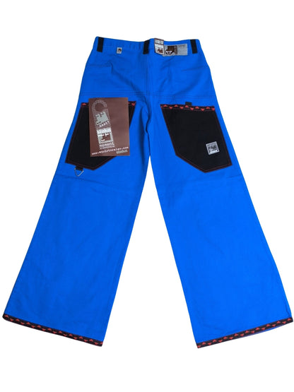 Deadstock Stuka Blue Wide Leg Baggy Pants – 90s–Early 2000s Original Skate Streetwear
