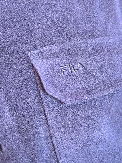 Vintage FILA IceTech Fleece Overshirt – Navy Blue