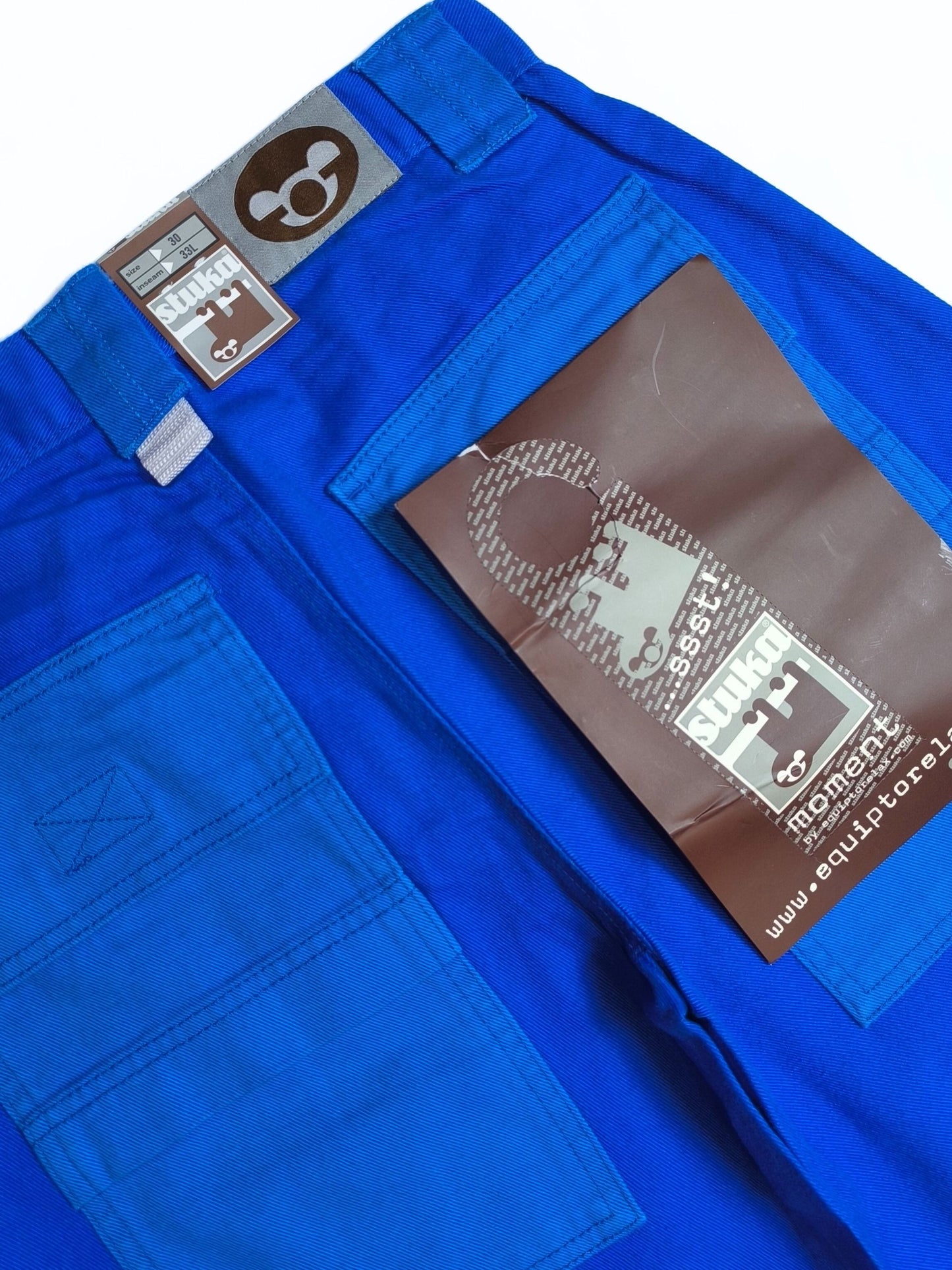 Deadstock Stuka Blue Wide Leg Baggy Pants – 90s–Early 2000s Original Skate Streetwear